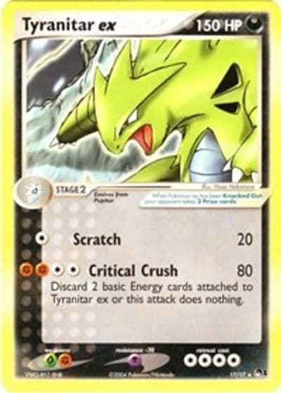 Tyranitar ex (Non-Holo) POP Series 1 Pokemon card