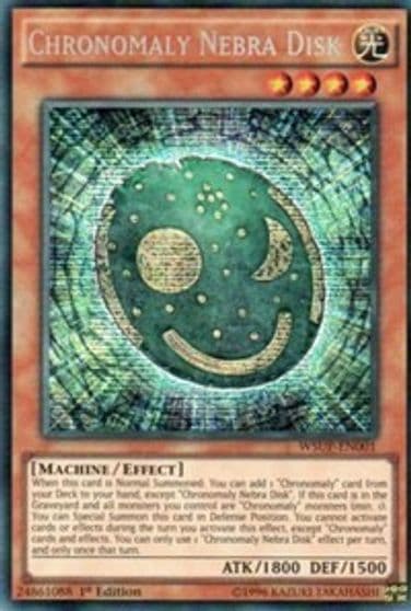 Chronomaly Nebra Disk World Superstars Yu-Gi-Oh! card