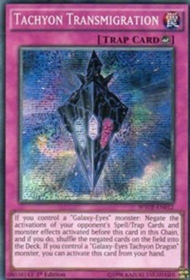 Tachyon Transmigration World Superstars Yu-Gi-Oh! card