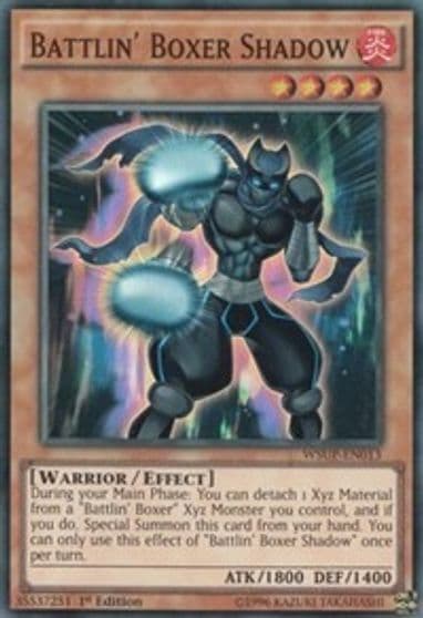 Battlin Boxer Shadow World Superstars Yu-Gi-Oh! card