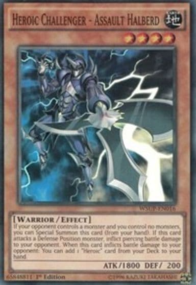 Heroic Challenger Assault Halberd World Superstars Yu-Gi-Oh! card