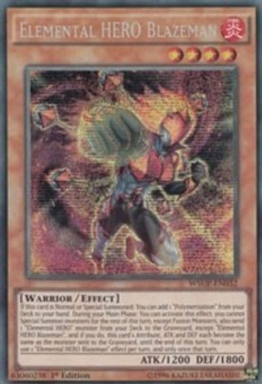 Elemental HERO Blazeman World Superstars Yu-Gi-Oh! card