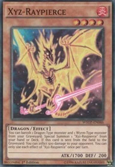 Xyz Raypierce World Superstars Yu-Gi-Oh! card