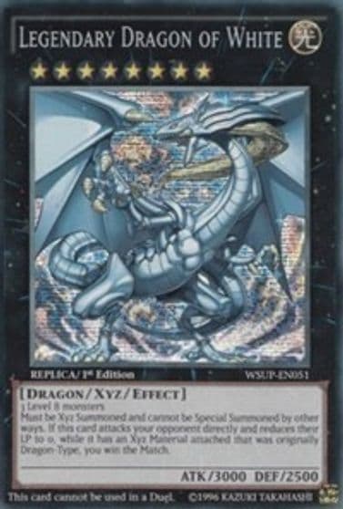 Legendary Dragon of White World Superstars Yu-Gi-Oh! card