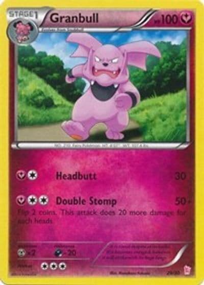 Granbull (#29) XY Trainer Kit: Sylveon & Noivern Pokemon card