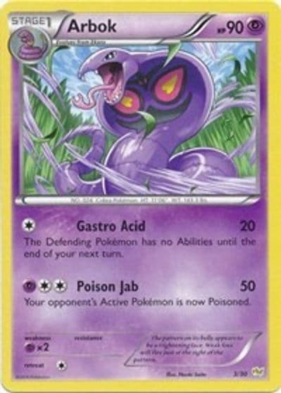 Arbok XY Trainer Kit: Sylveon & Noivern Pokemon card