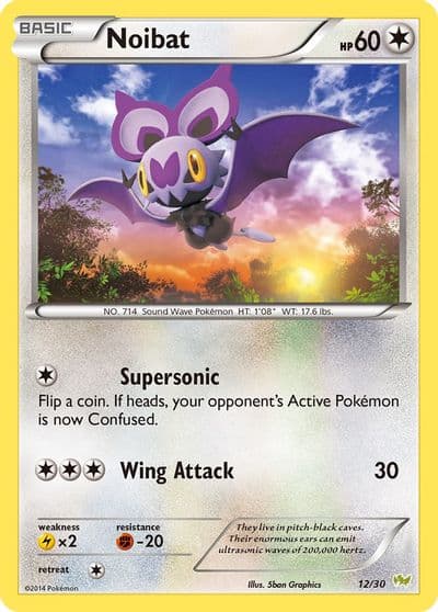Noibat (#12) XY Trainer Kit: Sylveon & Noivern Pokemon card