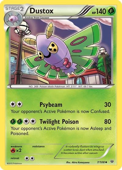 Dustox (7) XY - Roaring Skies Pokemon card