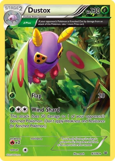 Dustox (8 Delta) XY - Roaring Skies Pokemon card