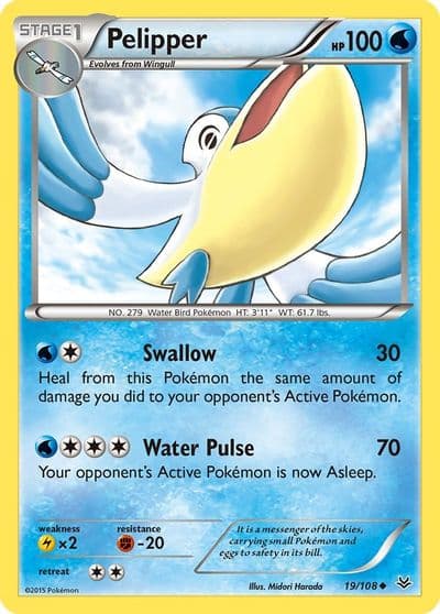 Pelipper XY - Roaring Skies Pokemon card