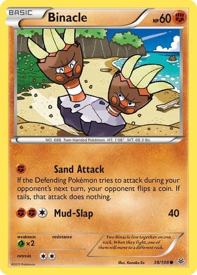Binacle XY - Roaring Skies Pokemon card