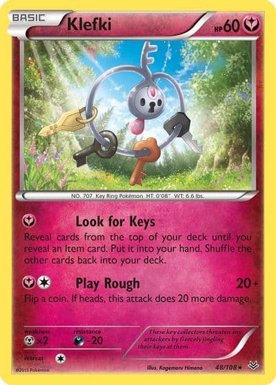 Klefki XY - Roaring Skies Pokemon card