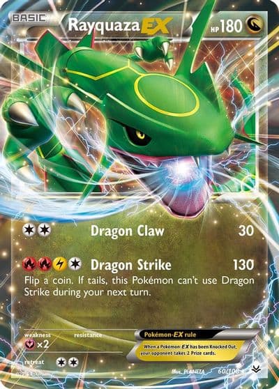Rayquaza EX (60) XY - Roaring Skies Pokemon card