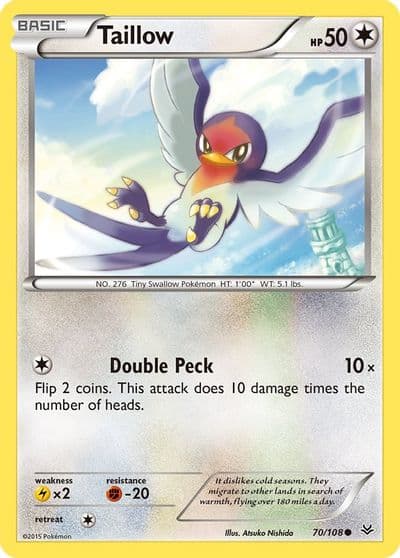 Taillow XY - Roaring Skies Pokemon card