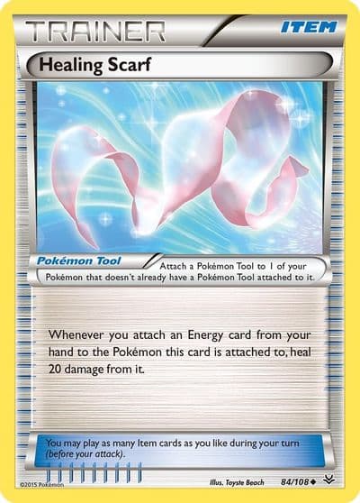 Healing Scarf XY - Roaring Skies Pokemon card