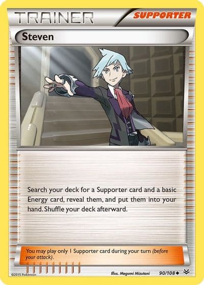 Steven XY - Roaring Skies Pokemon card