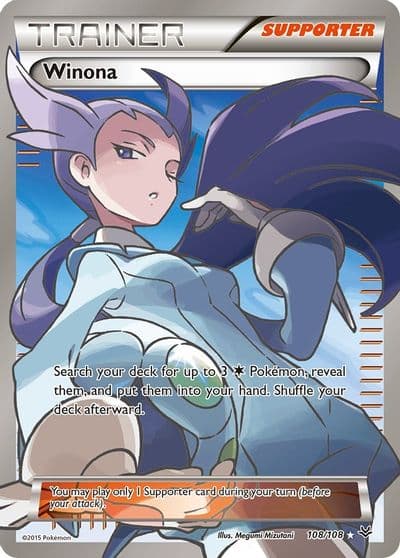 Winona (108 Full Art) XY - Roaring Skies Pokemon card