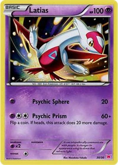 Latias (#30 Holo) XY Trainer Kit: Latias & Latios Pokemon card