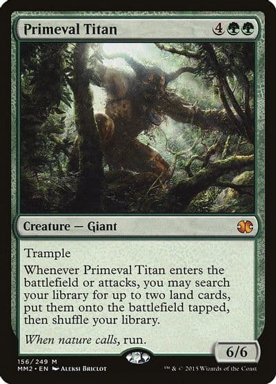 Primeval Titan Modern Masters 2015 Magic card