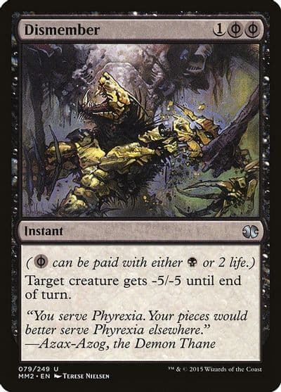Dismember Modern Masters 2015 Magic card