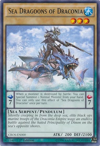 Sea Dragoons of Draconia Crossed Souls Yu-Gi-Oh! card