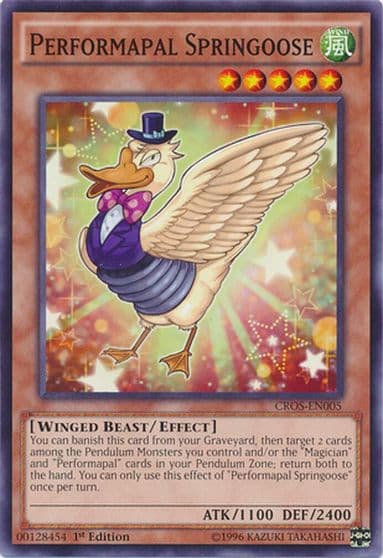 Performapal Springoose Crossed Souls Yu-Gi-Oh! card