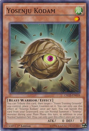 Yosenju Kodam Crossed Souls Yu-Gi-Oh! card