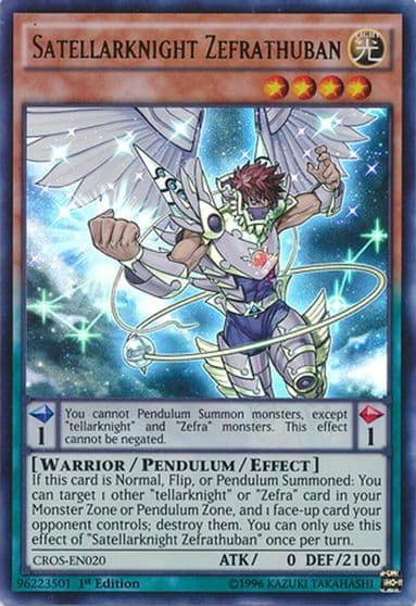 Satellarknight Zefrathuban Crossed Souls Yu-Gi-Oh! card