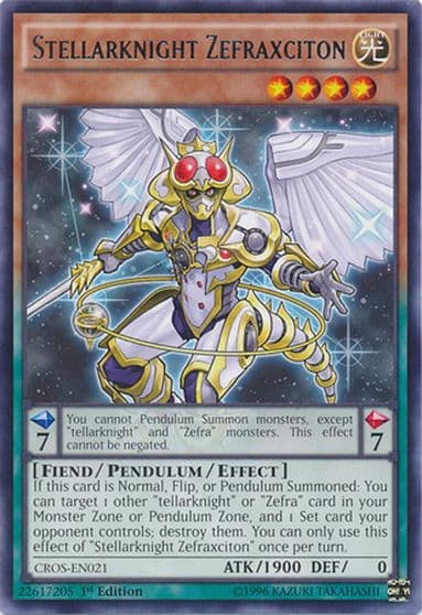 Stellarknight Zefraxciton Crossed Souls Yu-Gi-Oh! card