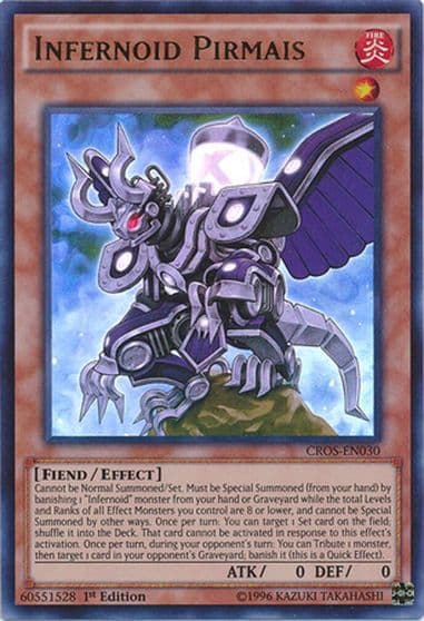 Infernoid Pirmais Crossed Souls Yu-Gi-Oh! card