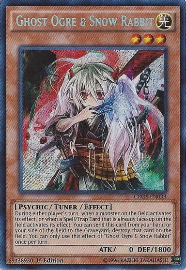 Ghost Ogre and Snow Rabbit Crossed Souls Yu-Gi-Oh! card