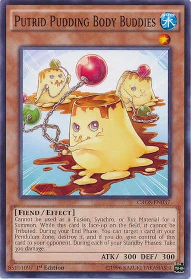 Putrid Pudding Body Buddies Crossed Souls Yu-Gi-Oh! card