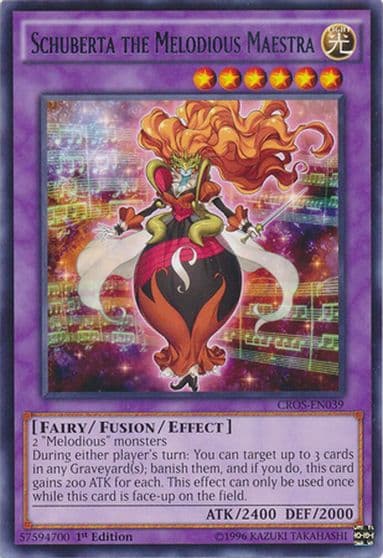 Schuberta the Melodious Maestra Crossed Souls Yu-Gi-Oh! card