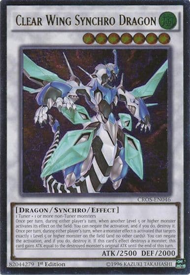 Clear Wing Synchro Dragon UTR Crossed Souls Yu-Gi-Oh! card