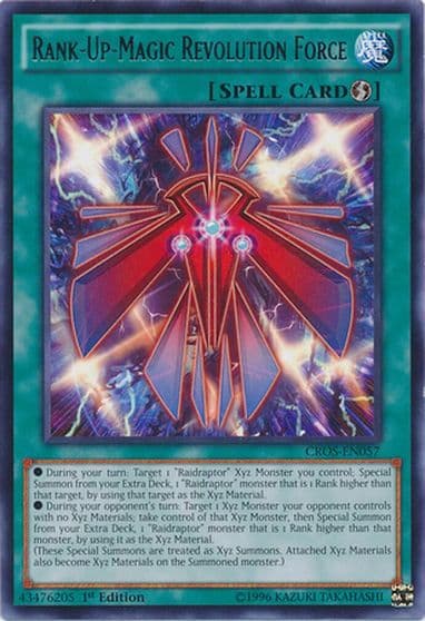 Rank Up Magic Revolution Force Crossed Souls Yu-Gi-Oh! card