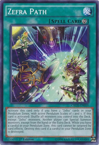 Zefra Path Crossed Souls Yu-Gi-Oh! card