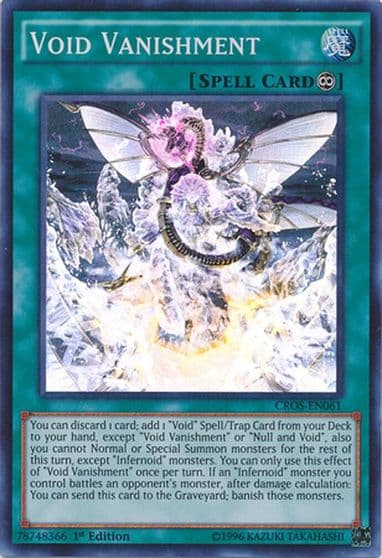 Void Vanishment Crossed Souls Yu-Gi-Oh! card