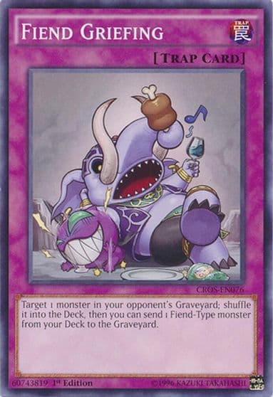 Fiend Griefing Crossed Souls Yu-Gi-Oh! card
