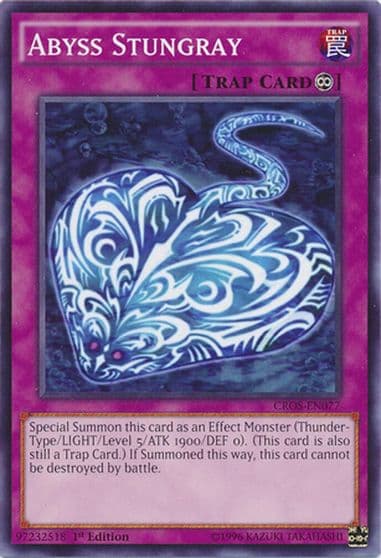 Abyss Stungray Crossed Souls Yu-Gi-Oh! card