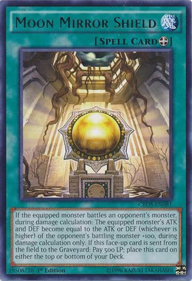 Moon Mirror Shield Crossed Souls Yu-Gi-Oh! card