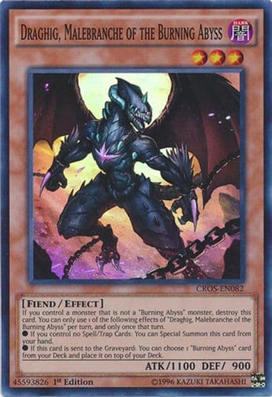 Draghig Malebranche of the Burning Abyss Crossed Souls Yu-Gi-Oh! card
