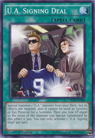 UA Signing Deal Crossed Souls Yu-Gi-Oh! card