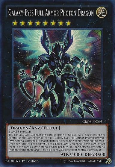 Galaxy Eyes Full Armor Photon Dragon Crossed Souls Yu-Gi-Oh! card