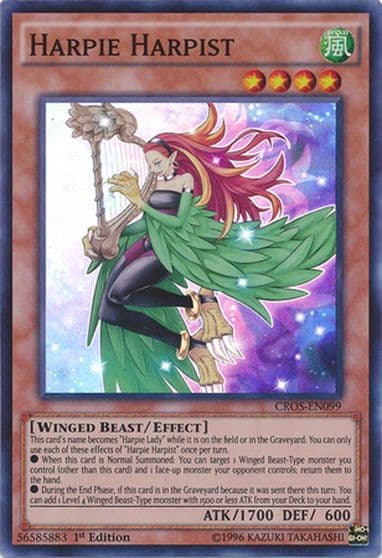 Harpie Harpist Crossed Souls Yu-Gi-Oh! card