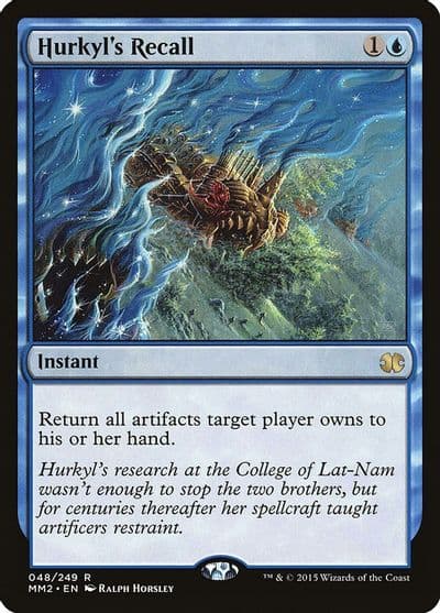 Hurkyls Recall Modern Masters 2015 Magic card