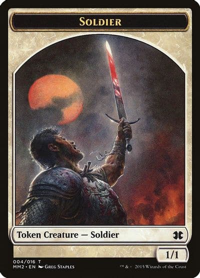 Soldier Token Modern Masters 2015 Magic card