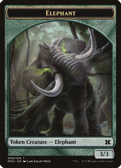 Elephant Token Modern Masters 2015 Magic card