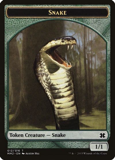 Snake Token Modern Masters 2015 Magic card