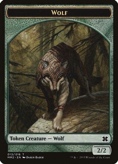 Wolf Token Modern Masters 2015 Magic card