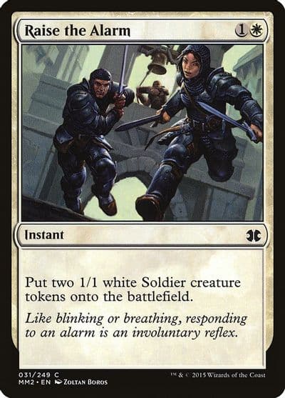 Raise the Alarm Modern Masters 2015 Magic card